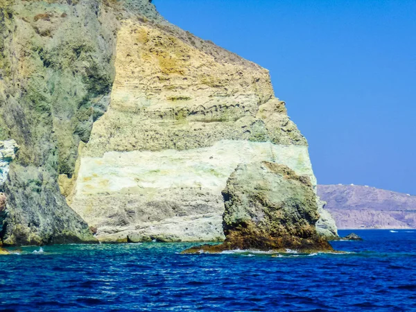 Alta Gamma Dinamica Hdr Aspri Ammos Spiaggia Sull Isola Greca — Foto Stock