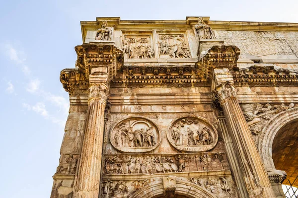 Yüksek Dinamik Aralık Hdr Arco Costantino Arch Konstantin Roma Talya — Stok fotoğraf