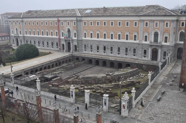 Ruiny Starověkého Římského Divadla Turíně Itálie — Stock fotografie