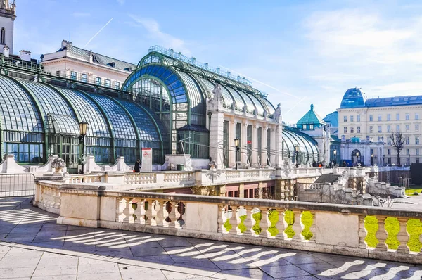 High Dynamic Range Hdr Palmenhaus Schoenbrunn Large Greenhouse Wien Austria — Stock Photo, Image