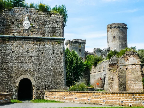 Alta Gamma Dinamica Hdr Rovine Antiche Fortificazioni Murarie Nepi Italia — Foto Stock