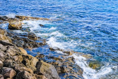 Yüksek dinamik aralık (Hdr) Lanzarote beach, Afrika kıyıları açıklarında Atlantik Okyanusu'nda Kanarya Adaları İspanyol bir adada