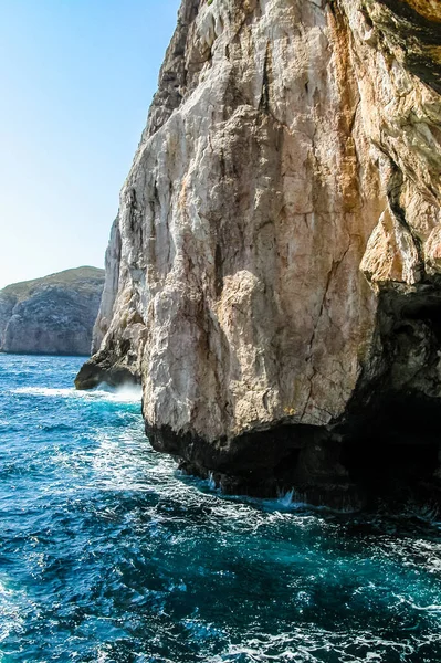 高动态范围 Hdr 海王星石窟 格罗塔吉海神 在撒丁岛 意大利 — 图库照片