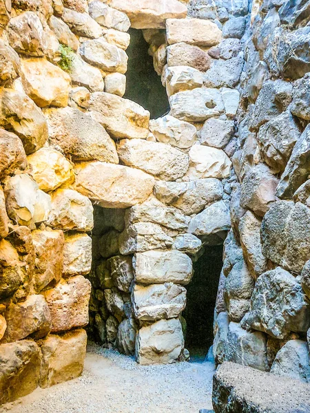 Hohe Dynamik Hdr Ruinen Eines Alten Sunuxi Nuraghe Megalithischen Gebäudes — Stockfoto