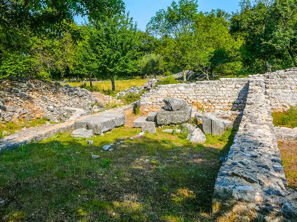 クルク島クロアチアの Omisalj の高ダイナミック レンジ Hdr 古代遺跡 — ストック写真