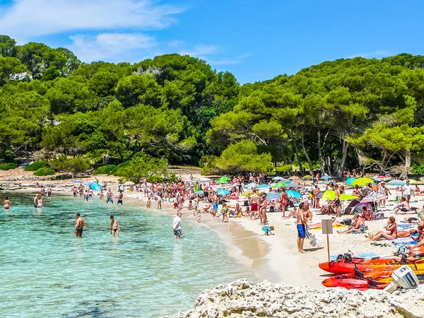 Spiaggia Minorca Alta Gamma Dinamica Hdr Nelle Isole Baleari Nel — Foto Stock