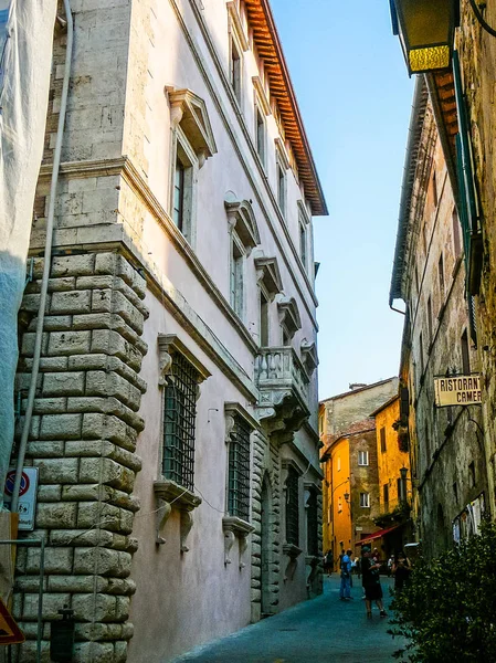 Hohe Dynamik Hdr Ansicht Von Montepulciano Der Toskana Italien — Stockfoto
