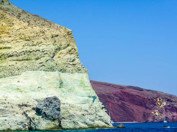 Hoog Dynamisch Bereik Hdr Aspri Ammos Beach Het Griekse Eiland — Stockfoto