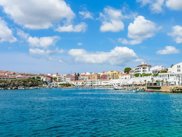 Hohe Dynamik Hdr Ansicht Von Mahon Auf Der Insel Menorca — Stockfoto