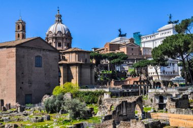 Yüksek dinamik aralık (Hdr) kalıntıları Roma, İtalya Roma Forumu (Foro Romano)