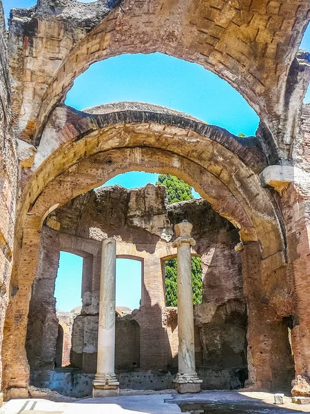 Alto Rango Dinámico Hdr Antiguas Ruinas Romanas Villa Adriano Que —  Fotos de Stock