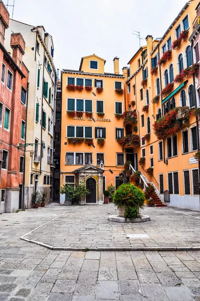 Vysoký Dynamický Rozsah Hdr Pohled Města Benátek Venezia Itálie — Stock fotografie