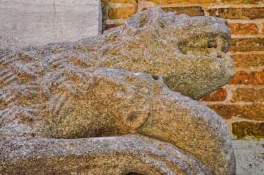 Yüksek dinamik aralık (Hdr) detay eski bir palyaço şehir Venedik (Venezia), İtalya