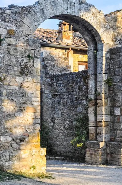 Alto Rango Dinámico Hdr Vista Ciudad San Gimignano Italia —  Fotos de Stock