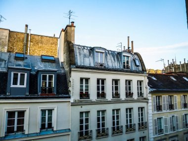 Yüksek dinamik aralık (Hdr) şehir manzaralı Notre Dame de Paris Church Paris Fransa