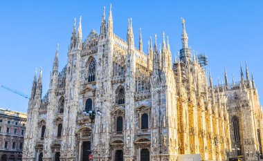Yüksek dinamik aralık (Hdr) Duomo di Milano Gotik katedral kilise Milan İtalya