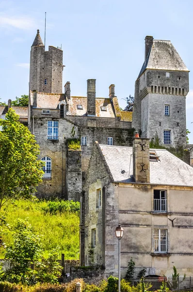 Alcance Dinâmico Hdr Castelo Chateau Creully França — Fotografia de Stock