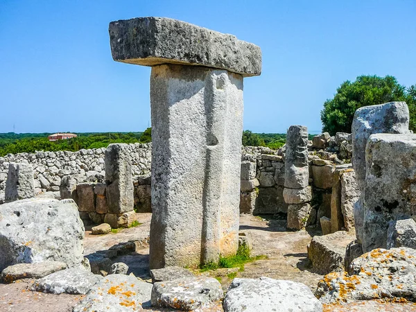 Yüksek dinamik aralık (Hdr) Antik arkeolojik kalıntıları Torralba odasında Salord, Menorca, İspanya