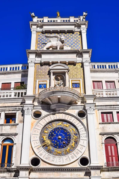 Yüksek Dinamik Aralık Hdr Torre Dell Orologio Saat Kulesi Venedik — Stok fotoğraf