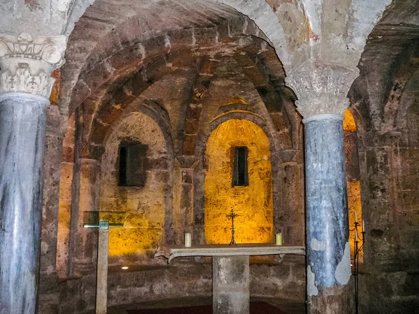 HDR Cripta da catedral de Santa Maria Assunta em Sutri — Fotografia de Stock