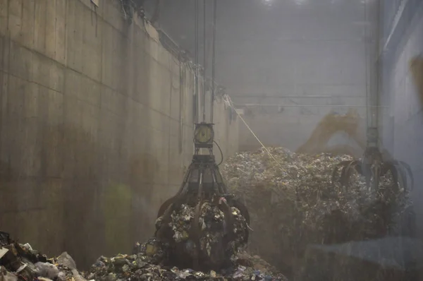 Grugliasco Turin yakınındaki atık tesisinde enerji — Stok fotoğraf