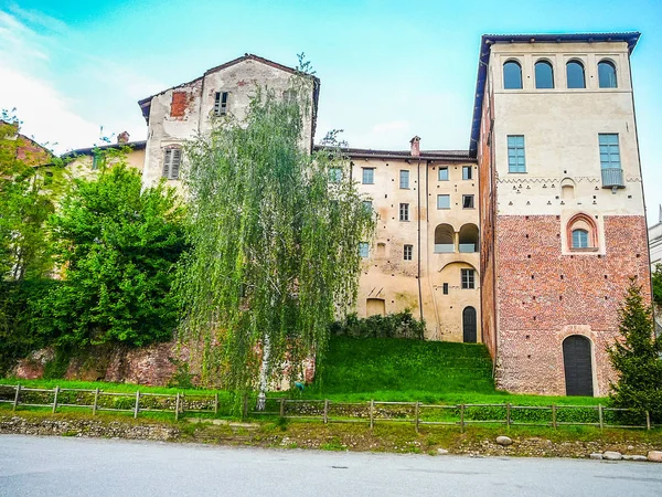 Wysoki Zakres Dynamiki Hdr Castellazzo Buronzo Zamek Włochy — Zdjęcie stockowe