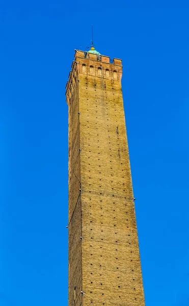 Wysoki Zakres Dynamiki Hdr Torre Degli Asinelli Tower Bolonii Emilia — Zdjęcie stockowe