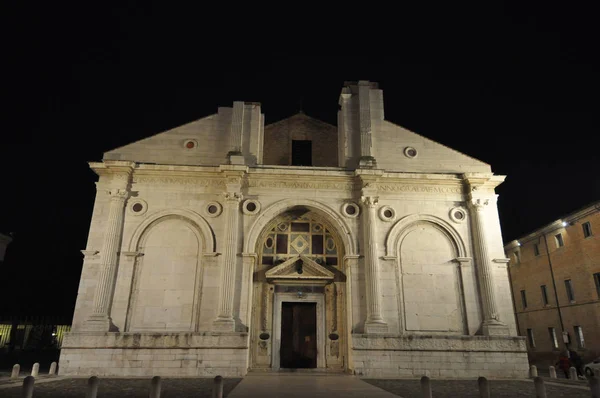 Tempio Malatestiano Meaning Malatesta Temple Unfinished Cathedral Church Named Francis — Stock Photo, Image