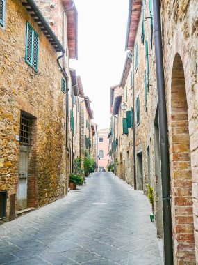 Yüksek dinamik aralık (Hdr) görünümü San Quirico d Orcia, Toskana, İtalya