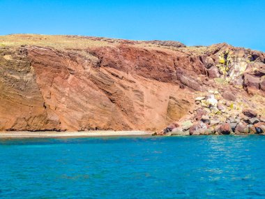 Yüksek dinamik aralık (Hdr) Santorini Adası Yunanistan Yunan Kiklad Adaları
