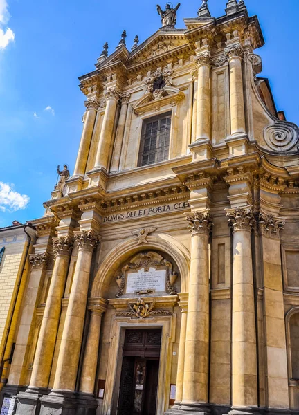 Hoher Dynamischer Bereich Hdr Sant Andrea Andrew Kirche Bra Italien — Stockfoto