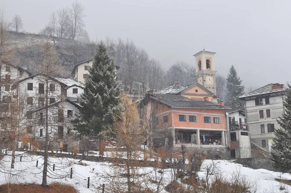 Uitzicht Stad Van Balme Valle Aosta Italië — Stockfoto