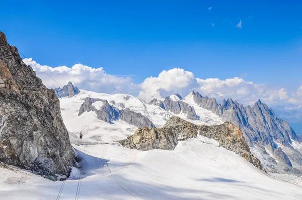 Високого Динамічного Діапазону Hdr Mont Blanc Ака Монте Bianco Тобто — стокове фото