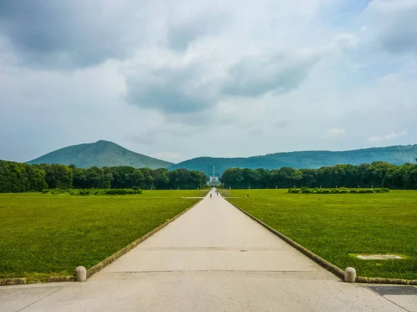 Wysoki Zakres Dynamiki Hdr Ogrodów Fontann Caserta Włochy — Zdjęcie stockowe