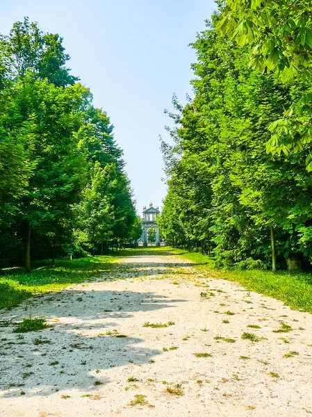 Hoher Dynamischer Bereich Hdr Alter Villa Pisani Garten Padua Padova — Stockfoto