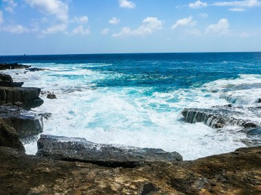 Yüksek dinamik aralık (Hdr) görünümü, Punta Prima, ada Menorca, İspanya