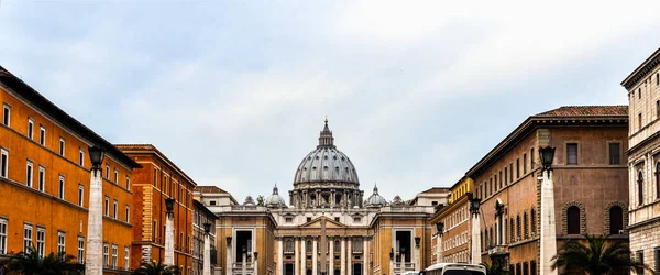 Alta Gama Dinâmica Hdr Basílica São Pedro San Pietro Roma — Fotografia de Stock