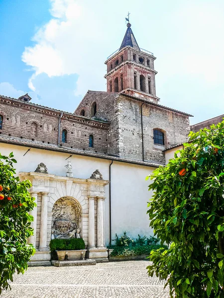 Yüksek Dinamik Aralık Hdr Antik Roma Gardens Villa Este Tivoli — Stok fotoğraf