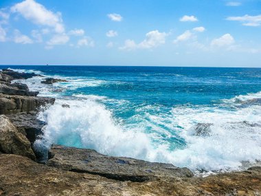 Yüksek dinamik aralık (Hdr) görünümü, Punta Prima, ada Menorca, İspanya