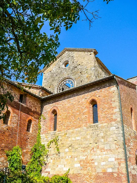 Yüksek Dinamik Aralık Hdr Galgano Abbey Abbazia San Galgano Tuscany — Stok fotoğraf
