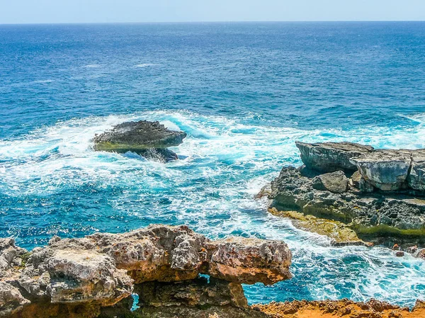 Yüksek dinamik aralık (Hdr) görünümü, Punta Prima, ada Menorca, İspanya