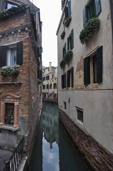 Vista Canal Venecia Italia — Foto de Stock