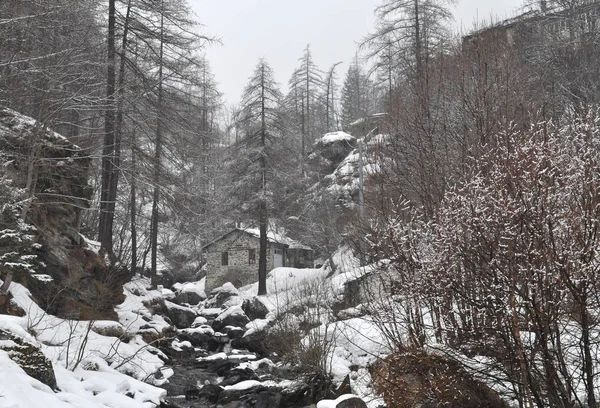 View Mountains Balme Aosta Valley Italy — Stock Photo, Image