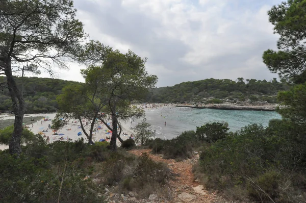 Maiorca Spagna Circa Luglio 2017 Spiaggia Cala Mondrago — Foto Stock