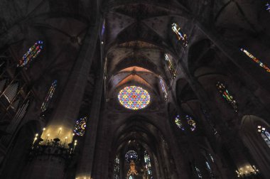 Palma De Mallorca, İspanya - Temmuz 2017 yaklaşık: Saint mary katedral kilise