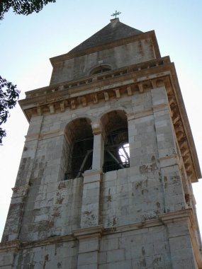 Hırvatistan Osor şehir içinde kilise çan kulesi