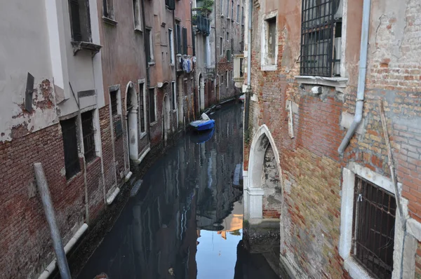 Utsikt Kanal Venezia Italia – stockfoto