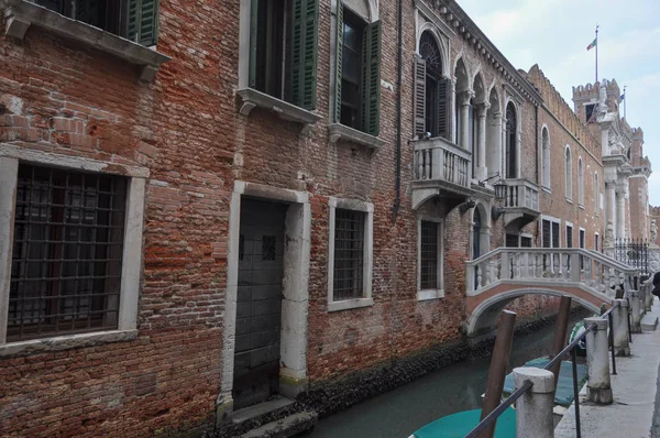 Blick Auf Einen Kanal Venedig Italien — Stockfoto