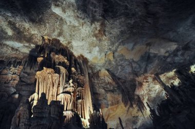 Majorca, İspanya - Temmuz 2017 yaklaşık: Cuevas del Drach aka (Dragon mağaralar anlam Drach mağaraları)