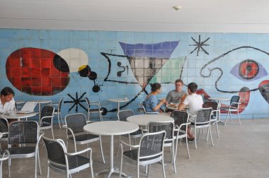 Palma De Mallorca, İspanya - Temmuz 2017 yaklaşık: Fundacio Joan Miro (Miro Vakfı anlamına gelir)